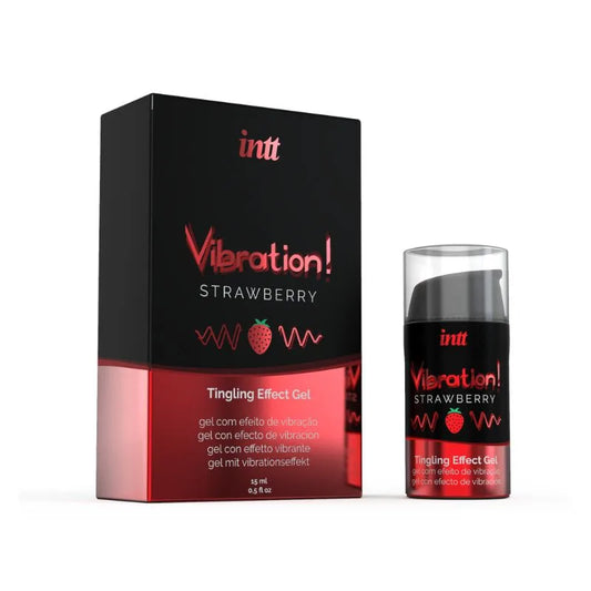 Gel - Vibrador - frutilla - inttcosmetics - intt - cosmetica - sexshop - dominame
