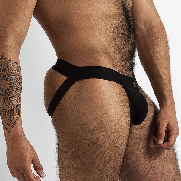JOCKSTRAP NEGRO PREMIUM - Suspensorio - jock - lenceria masculina - ropa intima deportiva de hombre - ropa interior masculino
