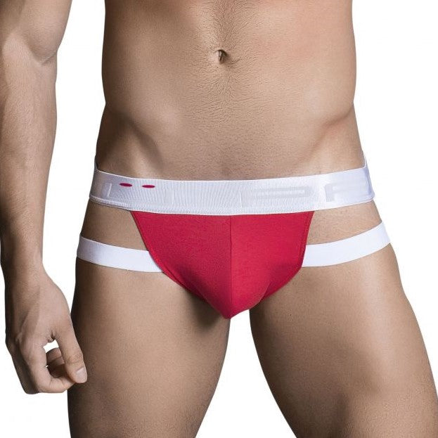 Jockstrap Red - suspensorios - correas - portaligas - calzoncillo - ropa interior hombre - lenceria masculina