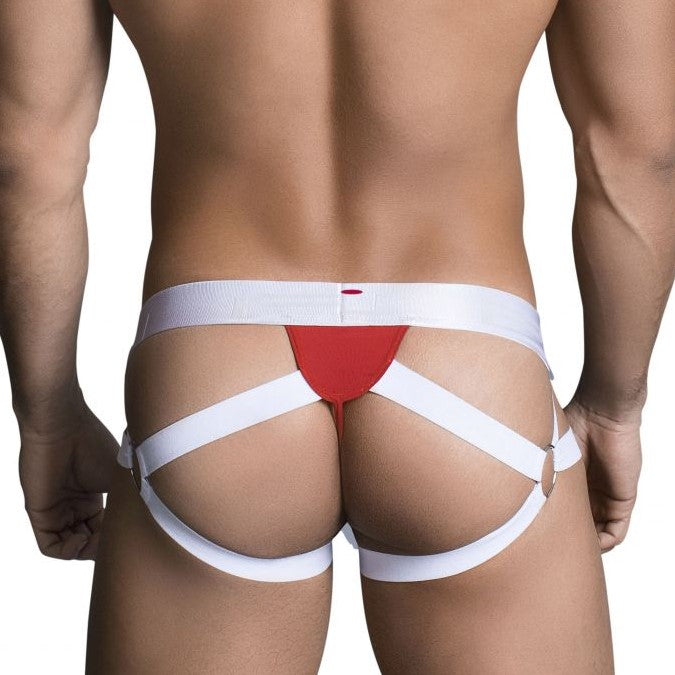 Jockstrap Red - suspensorios - correas - portaligas - calzoncillo - ropa interior hombre - lenceria masculina