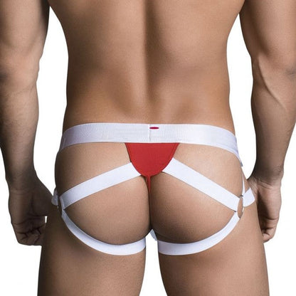 Jockstrap Red - suspensorios - correas - portaligas - calzoncillo - ropa interior hombre - lenceria masculina