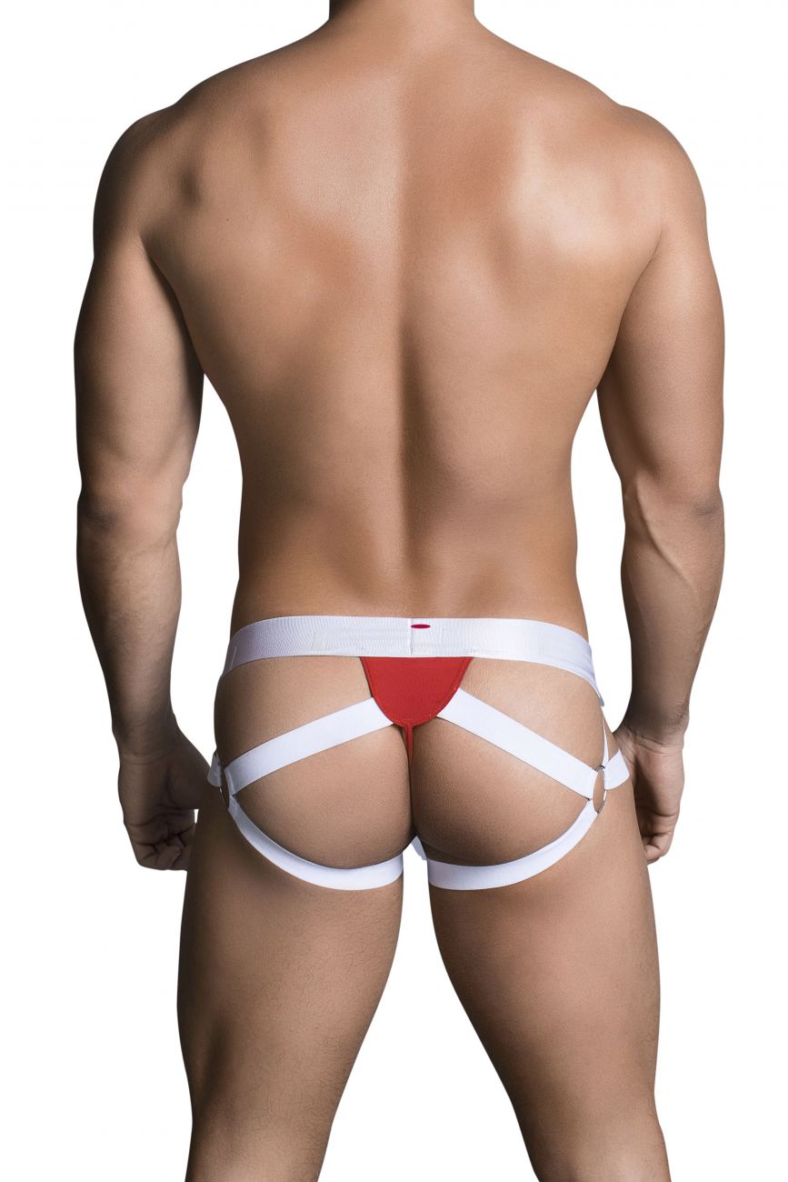 Jockstrap Red - suspensorios - correas - portaligas - calzoncillo - ropa interior hombre - lenceria masculina