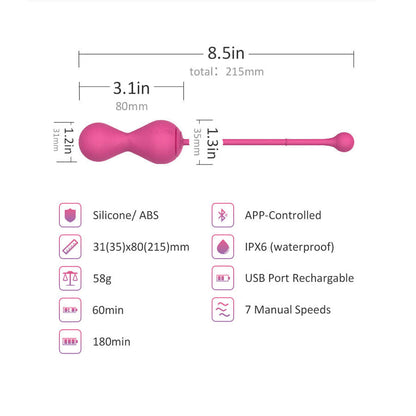 Kegel master gen2 - bolas kegel inteligentes - ejercicios kegel - ejercicios pelvicos - juguetes sexuales con app - juguetes eroticos - sexshop - tienda online online
