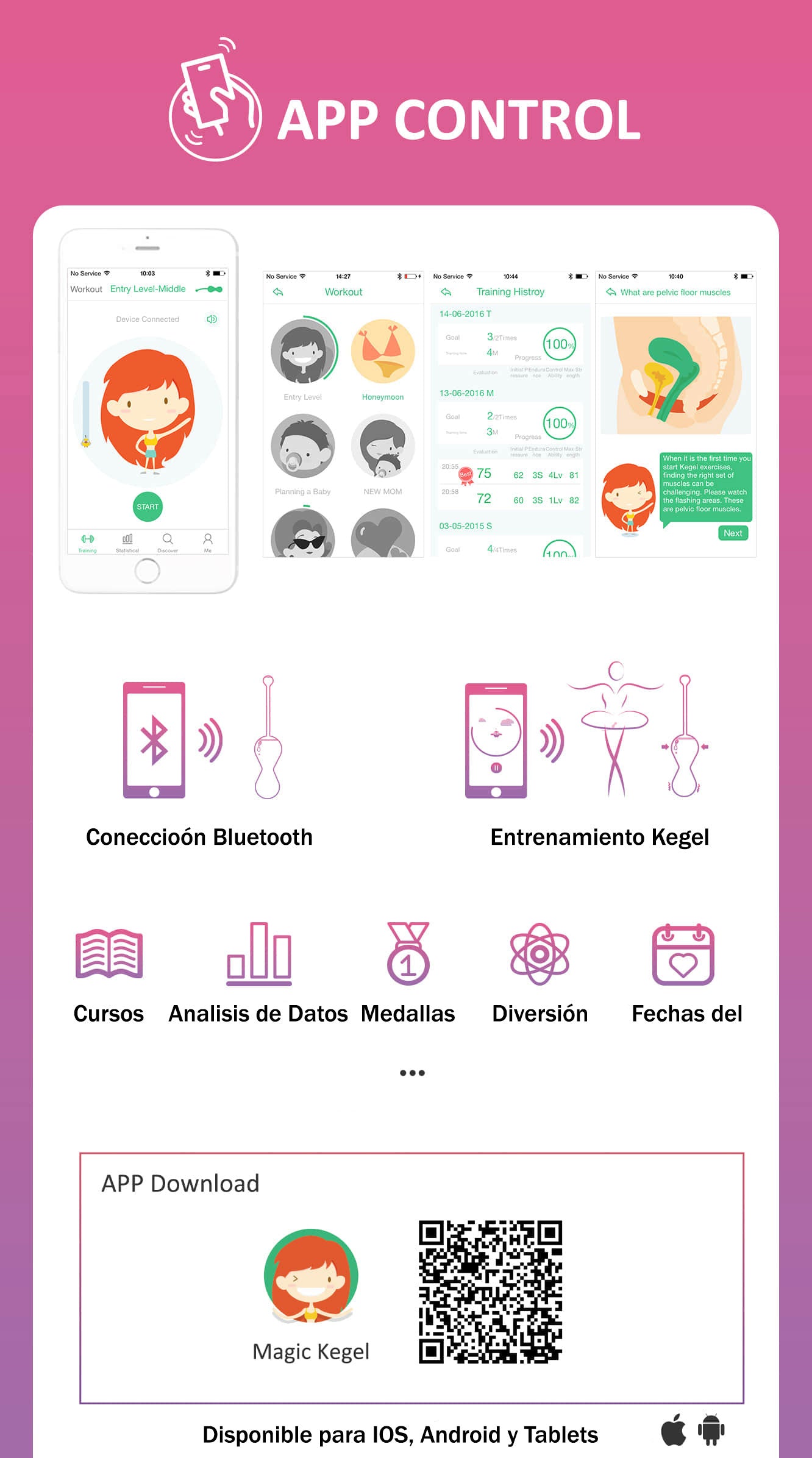 Kegel master gen2 - bolas kegel inteligentes - ejercicios kegel - ejercicios pelvicos - juguetes sexuales con app - juguetes eroticos - sexshop - tienda online online