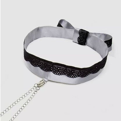 Kit pinzas y collar de saten - 50 sombras de grey - juguetes eroticos - bdsm - bondage - kit de juguetes - juguetes sexuales - sexshop chile