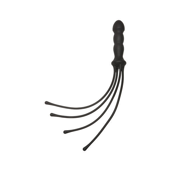 Latigo De Silicona Cuadruple - Kink - latigo de silicona - fusta - mango penetrante - nalgueador - juguetes de silicona - juguetes eroticos - bdsm - bondage