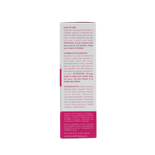 Limpiador de Juguetes Intimina - 75ml. - Lelo - Placer y bienestar sexual - Salud intima - Discrecion en el envio