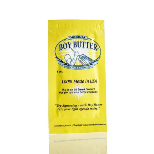 Lubricante a Base de Aceite de coco  - Original 5 ml - Lubricantes marca Boy Butter -  Lubricante anal - Sexshop