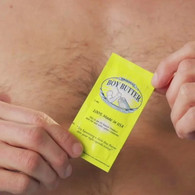 Lubricante a Base de Aceite de coco  - Original 5 ml - Lubricantes marca Boy Butter -  Lubricante anal - Sexshop