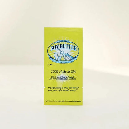 Lubricante a Base de Aceite de coco  - Original 5 ml - Lubricantes marca Boy Butter -  Lubricante anal - Sexshop