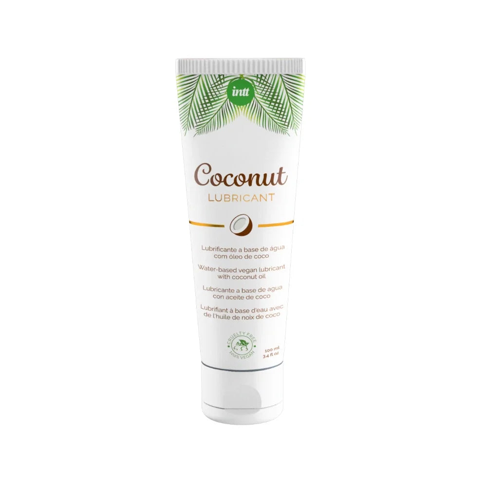lubricante - lubricante de coco - oleo de coco - lubricante hipoalergenico -lubricante a base de agua - textura espesa - lubricante intimo - lubricante vaginal - lubricante anal - compatible con preservativos - sin olor - comestible - sensacion suave - lubricante compatible con juguetes - intt europa - intt - sexshop dominame - dominame 