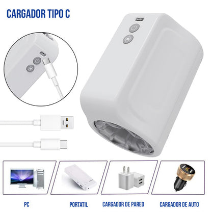 Masturbador automático cuplove - movimiento - rotación - recargable - USB - TPE - textura - suave - doble - orificio - entrada - salida - masculino - sexshop - regalo - placer- transparente