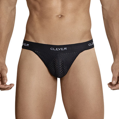 Mesh Thong - Negro - tanga hombre - calzoncillo - lenceria para hombre - ropa interior masculina