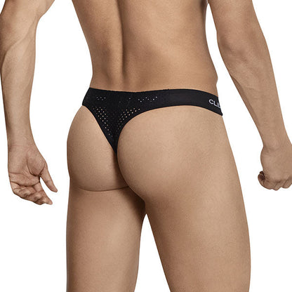 Mesh Thong - Negro - tanga hombre - calzoncillo - lenceria para hombre - ropa interior masculina
