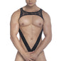 Picot Black Harness - arnes con encaje - lenceria masculina - ropa intima sensual hombre