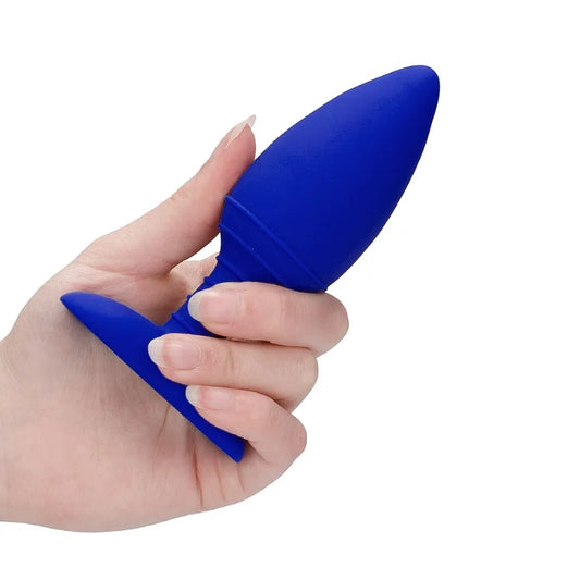 Plug Anal - Efecto Vibrante y Calor - Ouch - ELE015BLU - Sexshop Dominame