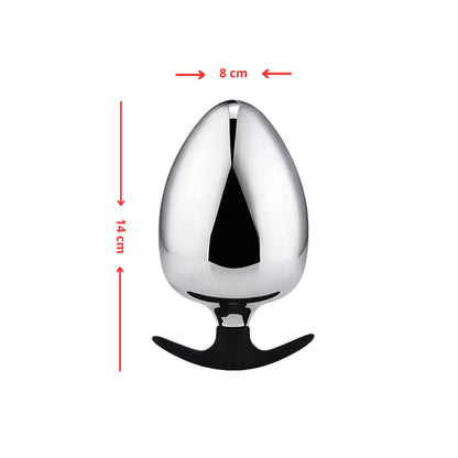 Plug Anal Metalico Priapo - plug anal - fisting - juguetes xxl - sexo anal - sexshop chile - dominame