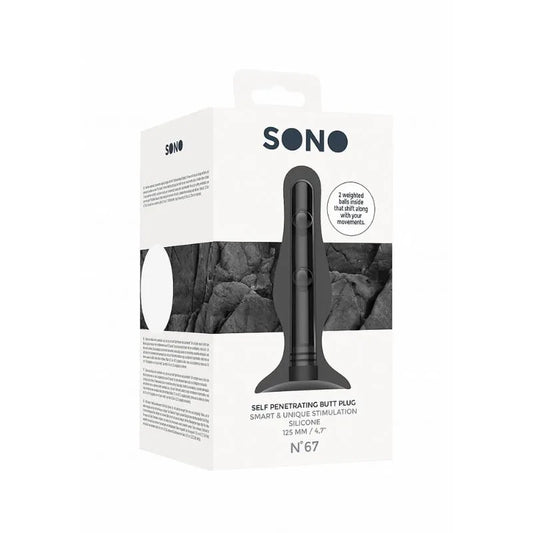 Plug anal - autopenetracion - anal - dilatador - sono - SON067BLK - sexshop - dominame.cl