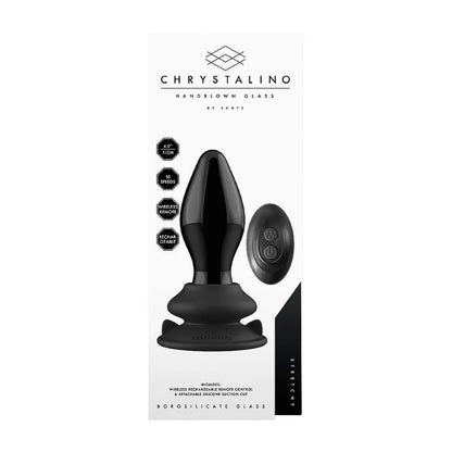 Plug Anal de Vidrio Vibrante Stretchy  de Ouch - Dilatador anal vibrante de vidrio - Sexshop Dominame.cl
