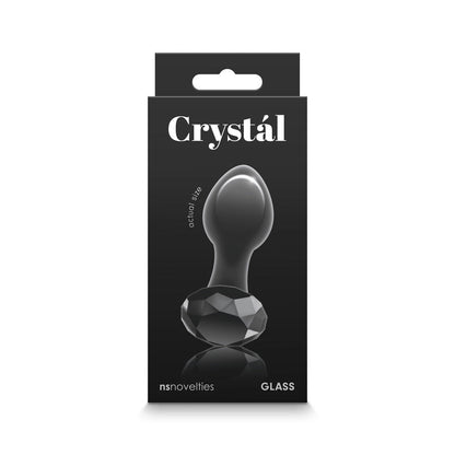 Plug Crystal Black Gem - plug anal - plug de vidrio - dilatador anal - juguetes anales - gema anal - sex shop - envio a todo chile
