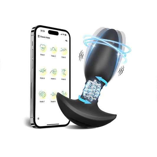 Plug anal torbellino con app - dominame - juguetes anales - juguetes sexuales vibradores - consolador anal para hombre - Sex shop Dominame.cl