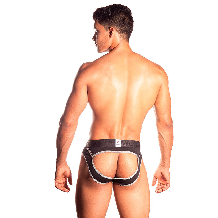 Plus Black Brief Jockstrap - suspensorio - lenceria masculina - ropa interior de hombre