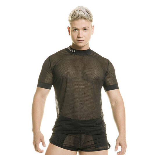 Polera Mallas Destructive Black - Polera transparente - camiseta erotica hombre