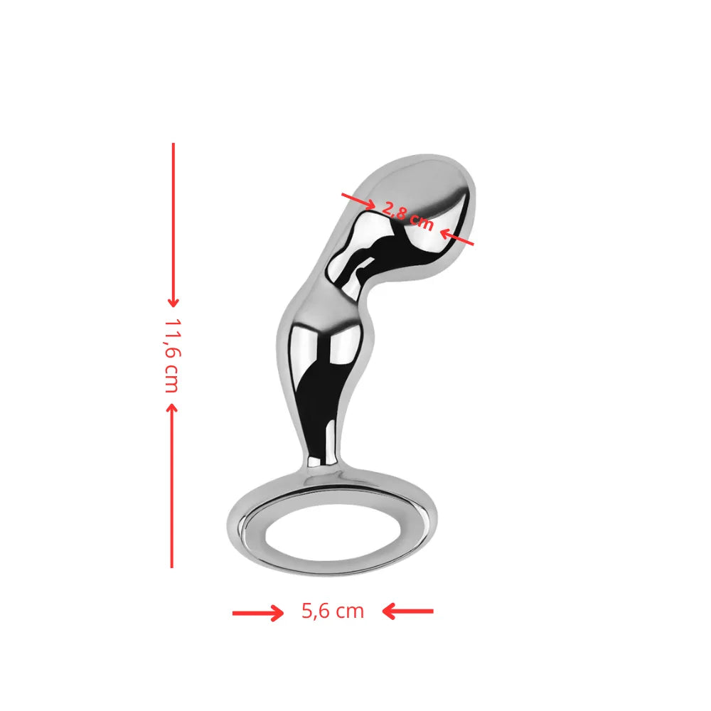 Prostatico Metalico Psique - dominame - plug anal - plug juguete sexual - dilatador anal - plug sex - Sex shop Dominame.cl