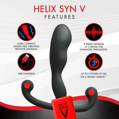 Prostático Vibrante Helix Syn V de Aneros - Juguetes anales y de prostata en Dominame.cl el sex shop mas grande de Chile
