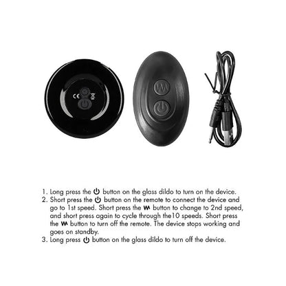 Prostatico de Vidrio Vibrante Prickly de Ouch - Vibrador de prostata de vidrio - Sexshop Dominame.cl