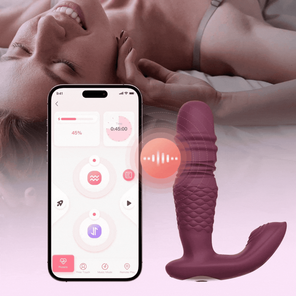 Ryder vibrador dual con movimiento de Honey play box - Vibrador con App - Vibrador con movimiento - Juguetes sexuales