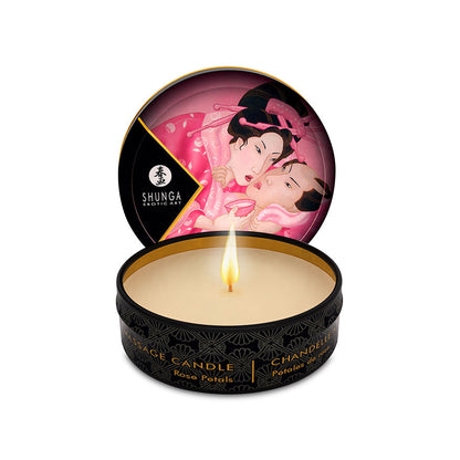 SHUNGA - Vela con Aceite para Masajes Pequeña - Vela de Masaje Shunga - Sexshop Ofertas Dominame.cl