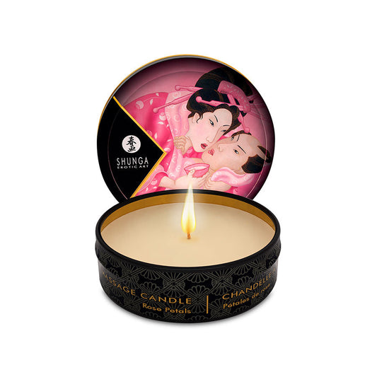SHUNGA - Vela con Aceite para Masajes Pequeña - Vela de Masaje Shunga - Sexshop Ofertas Dominame.cl