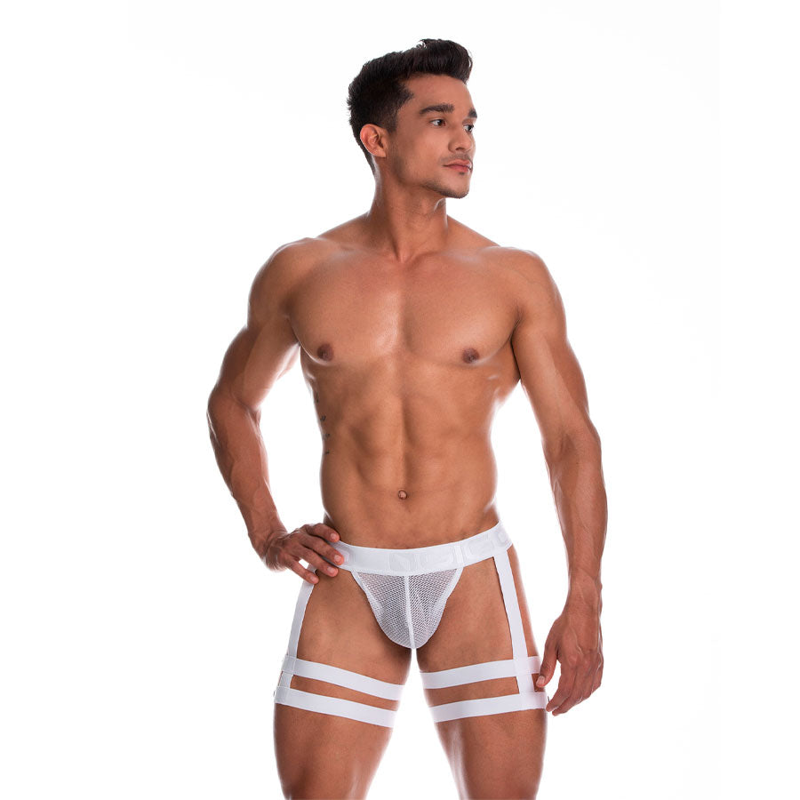 Secrecy Liguero White - lenceria masculina - portaligas de hombre - ropa intima sensual de hombre