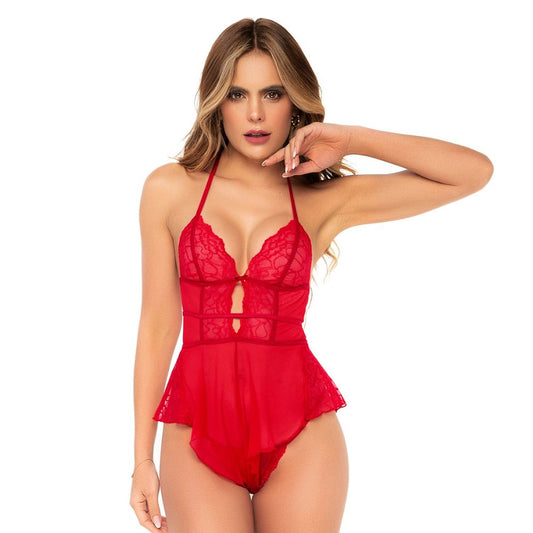 Set 2 Piezas Romper Red de Mapale - lenceria de mujer sexy - ropa interior coqueta - sets o conjuntos