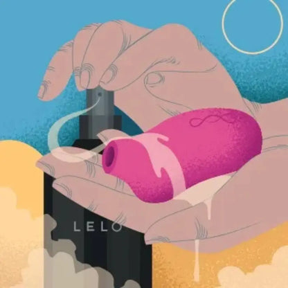 lelo - succionador - clitoris - vibracion sonica - sensor de presion - placer clitorial - orgasmo intenso - resistente al agua - insuflador - recargable - rosado - elegante - juguete sexual - sexshop dominame