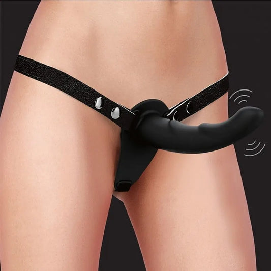 Strap-on vibrante Ridged  de Ouch - juguete lesbico - arnes lesbico- Sexshop Dominame.cl