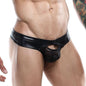 Thong Satinado - Negro - tanga abierta para hombre - lenceria erotica masculina - ropa interior hombre - tanga masculina