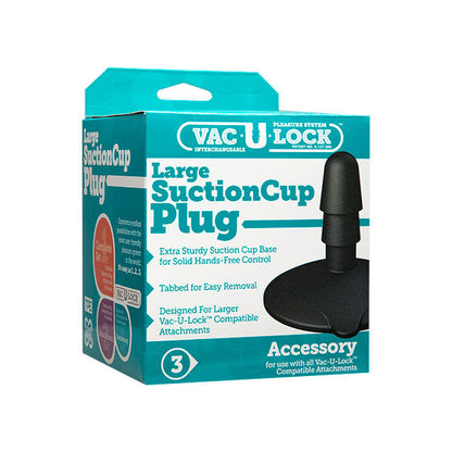 Ventosa Negra Grande Vac-U-Lock - ventosa para dildos - accesorio para dildos - base para dildos - juguetes sexuales - sex shop chile
