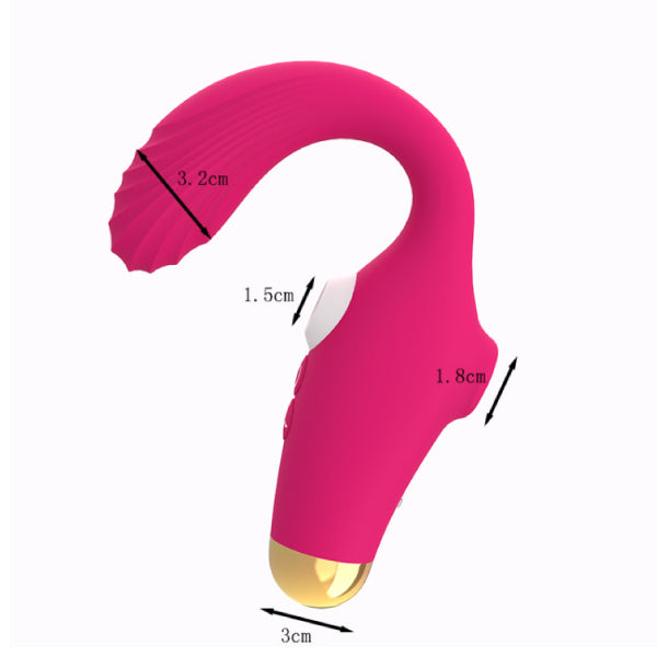 Vibrador dual sucking - succionador y pulsador con efecto calor - succionador de clitoris - juguetes sexuales - juguetes eroticos - vibrador sexual - sexshop chile - envios discretos