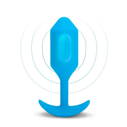 B-Vibe Vibrador snug plug large blue