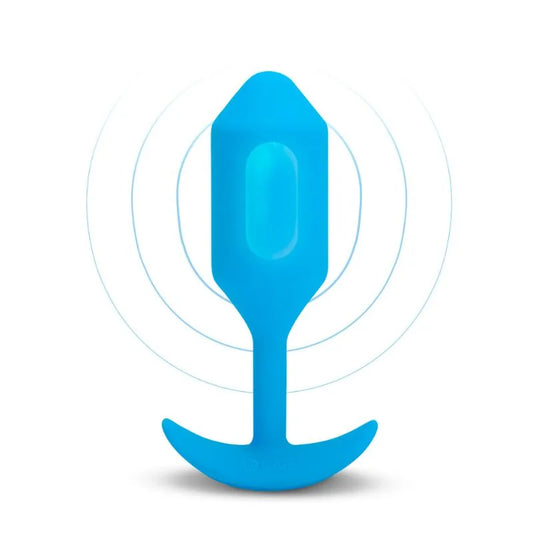 B-Vibe Vibrador snug plug large blue