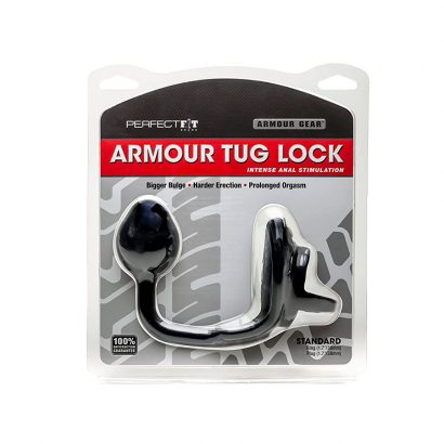 Armour Tug Lock Black Medium - Perfect fit - SwissNavy - Satisfayer- Trojan - Vibradores, estimuladores, consoladores, dildos, plugs, anillos realistas, penes, masturbadores, lubricantes, cosmetica. Gran variedad de juguetes sexuales - Envíos rápidos y discretos a todo Chile