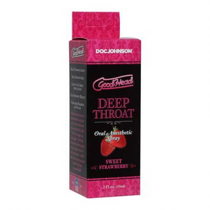 Spray de Garganta Profunda Fresa Dulce - Sexshop - Doc Johnson - Tienda adultos sex shop juguetes para parejas. Tu juguete sexual en la puerta de tu casa de forma rápida y con la mayor discreción. Despachos rápidos.