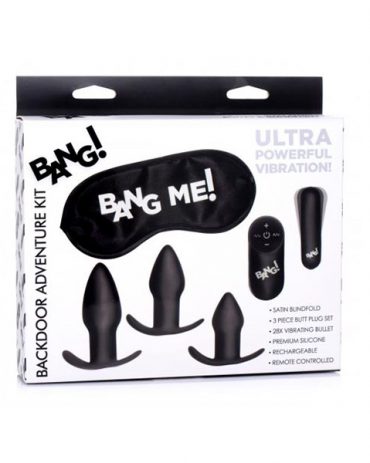 Juguetes eroticos - Tienda erotica - Kit Aventuras Traseras Bang! - Plug Anal - Dilatador - Bala vibradora - Bang - Dominame